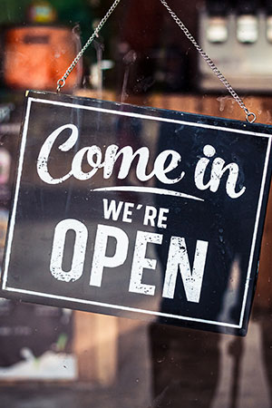 Open sign